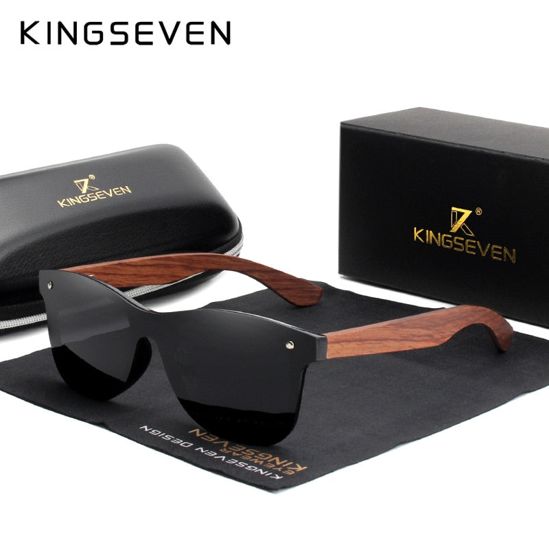 KINGSEVEN Óculos de Sol para Homem, Madeira Natural, Polarizado, Moda Masculina, Original top verão 2023