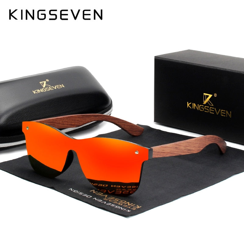 KINGSEVEN Óculos de Sol para Homem, Madeira Natural, Polarizado, Moda Masculina, Original top verão 2023