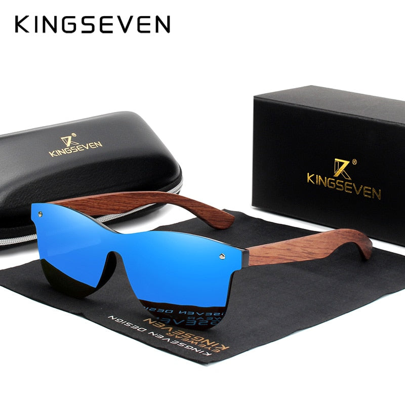 KINGSEVEN Óculos de Sol para Homem, Madeira Natural, Polarizado, Moda Masculina, Original top verão 2023