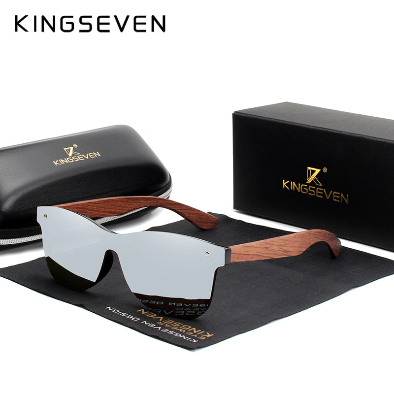 KINGSEVEN Óculos de Sol para Homem, Madeira Natural, Polarizado, Moda Masculina, Original top verão 2023