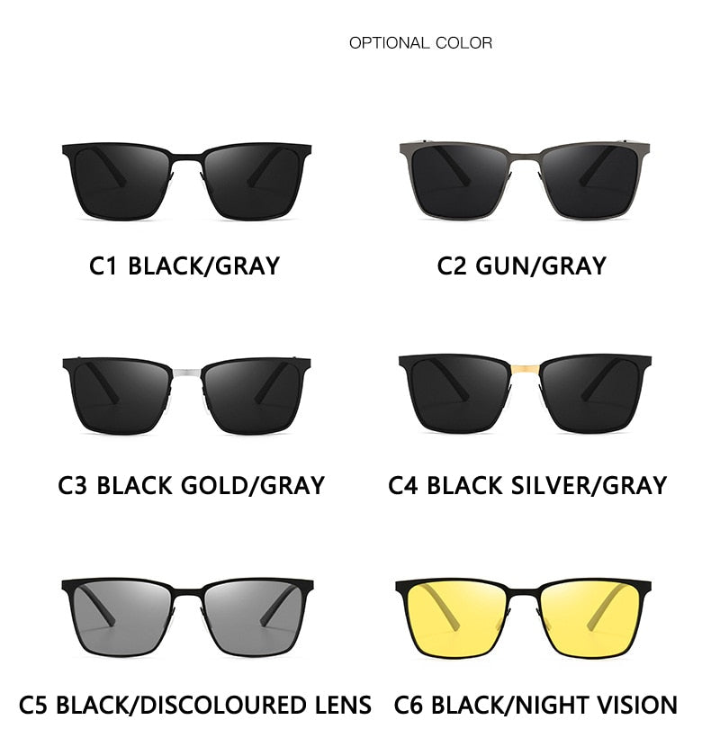 Zxwlyxgx marca design clássico polarizada óculos de sol das mulheres dos homens dirigindo quadrado quadro moda óculos de sol masculino goggle gafas de sol