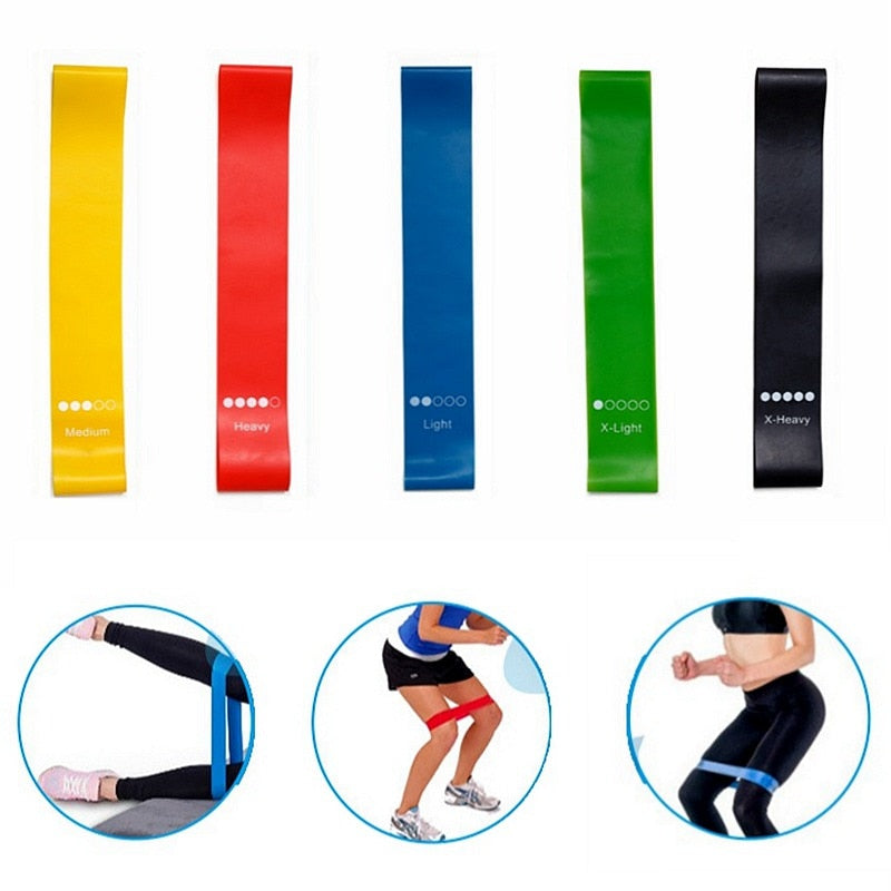 5 pçs/set resistência yoga bandas de borracha expansor cinto de musculação equipamentos de fitness treino desportivo pilates bandas elásticas